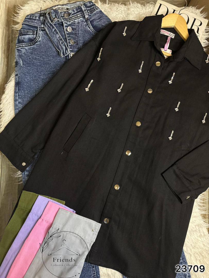 Button-Up Linen Shirt