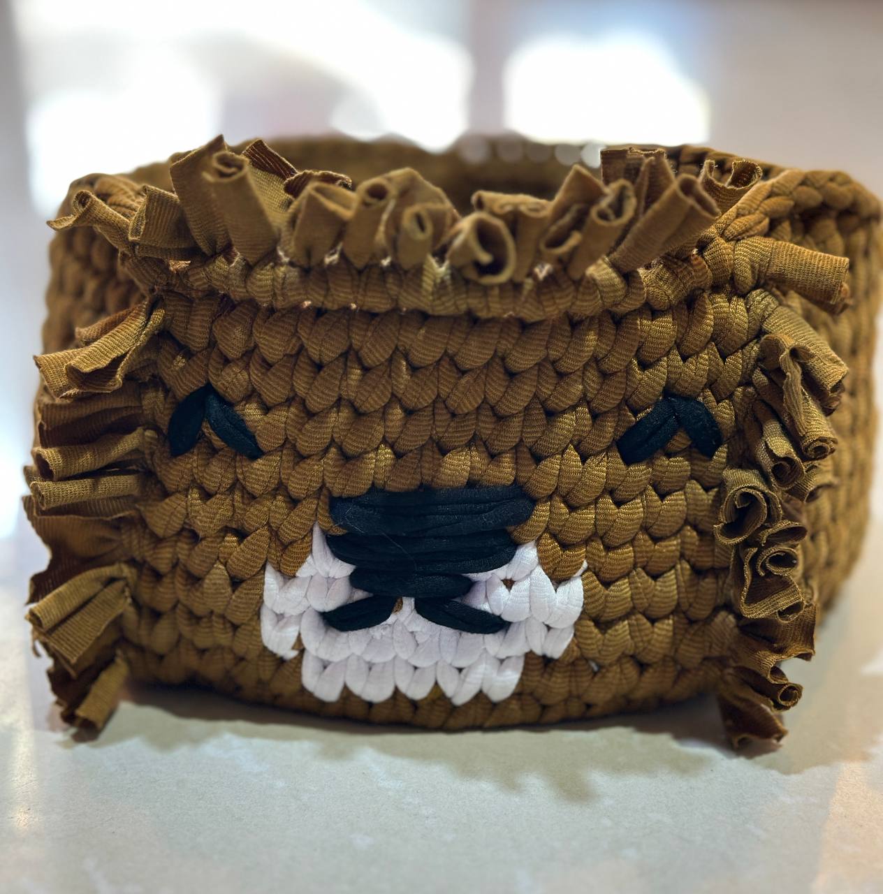 Crochet Bear Basket
