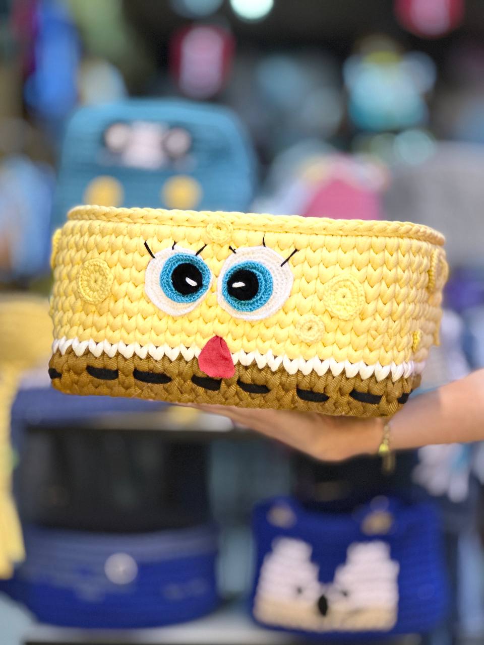 Crochet Spongebob Basket