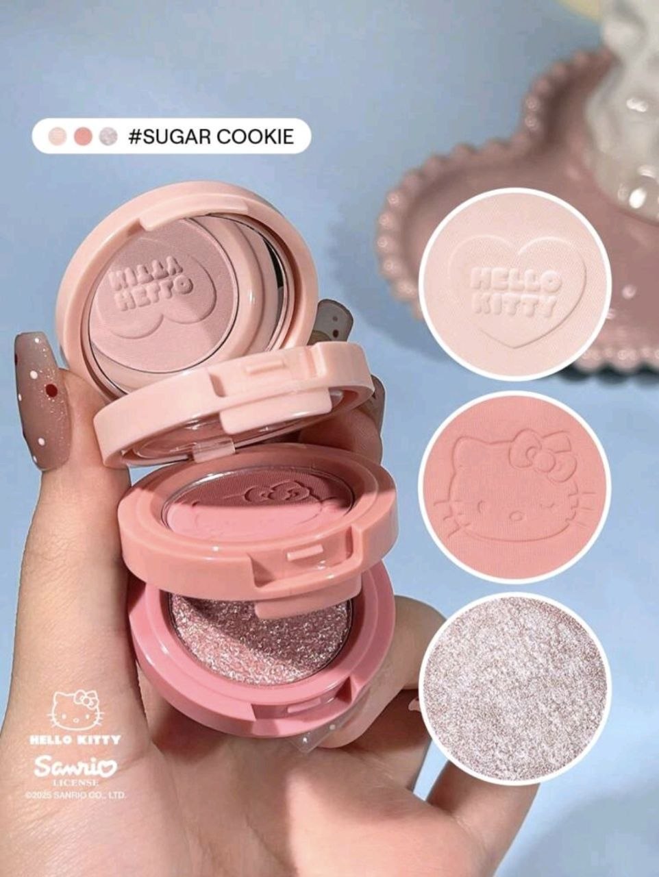 Sheglam Hello Kitty Blush & Highlighter Duo