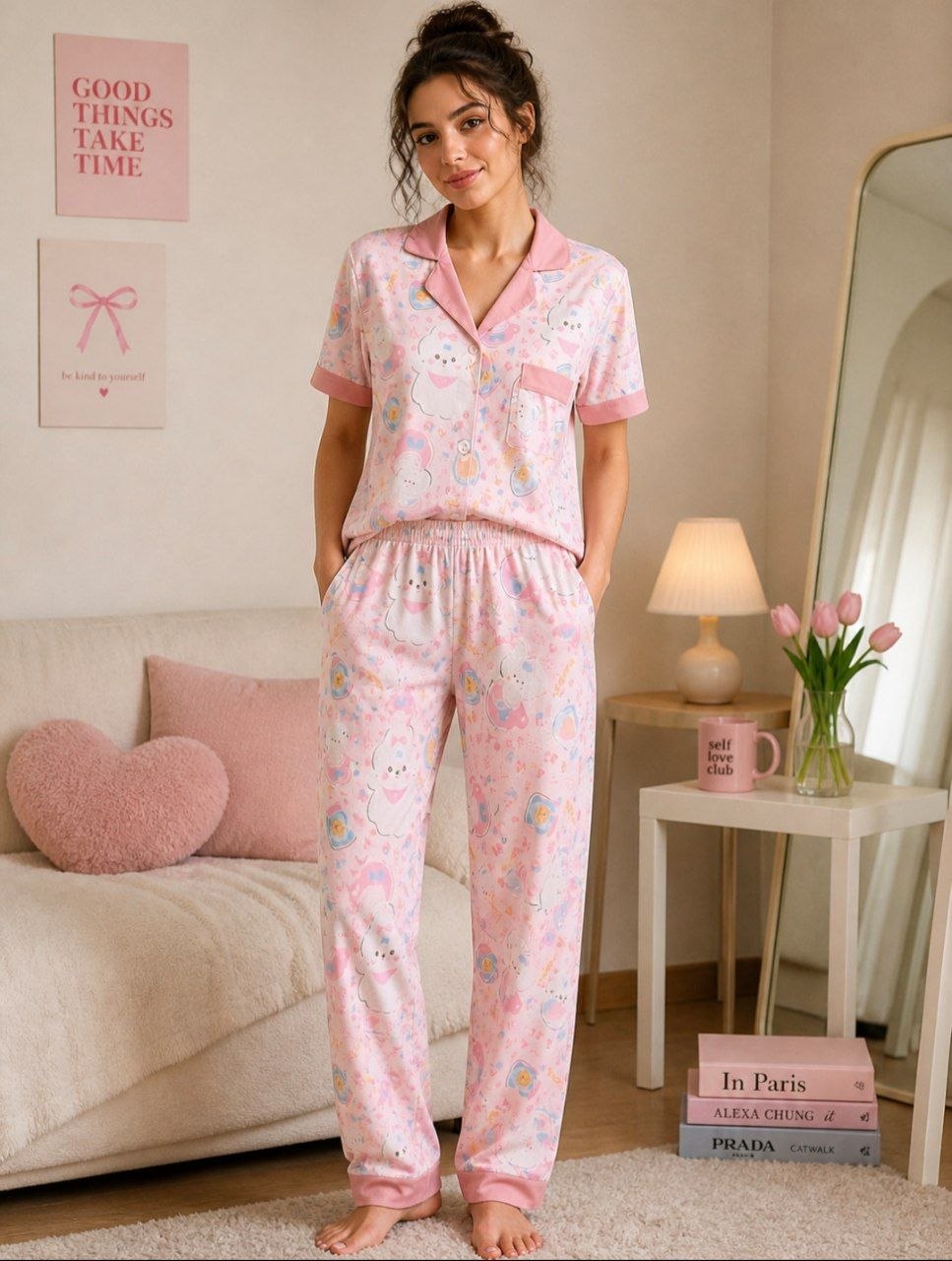 Shein 3-Piece Cute Pajama Set