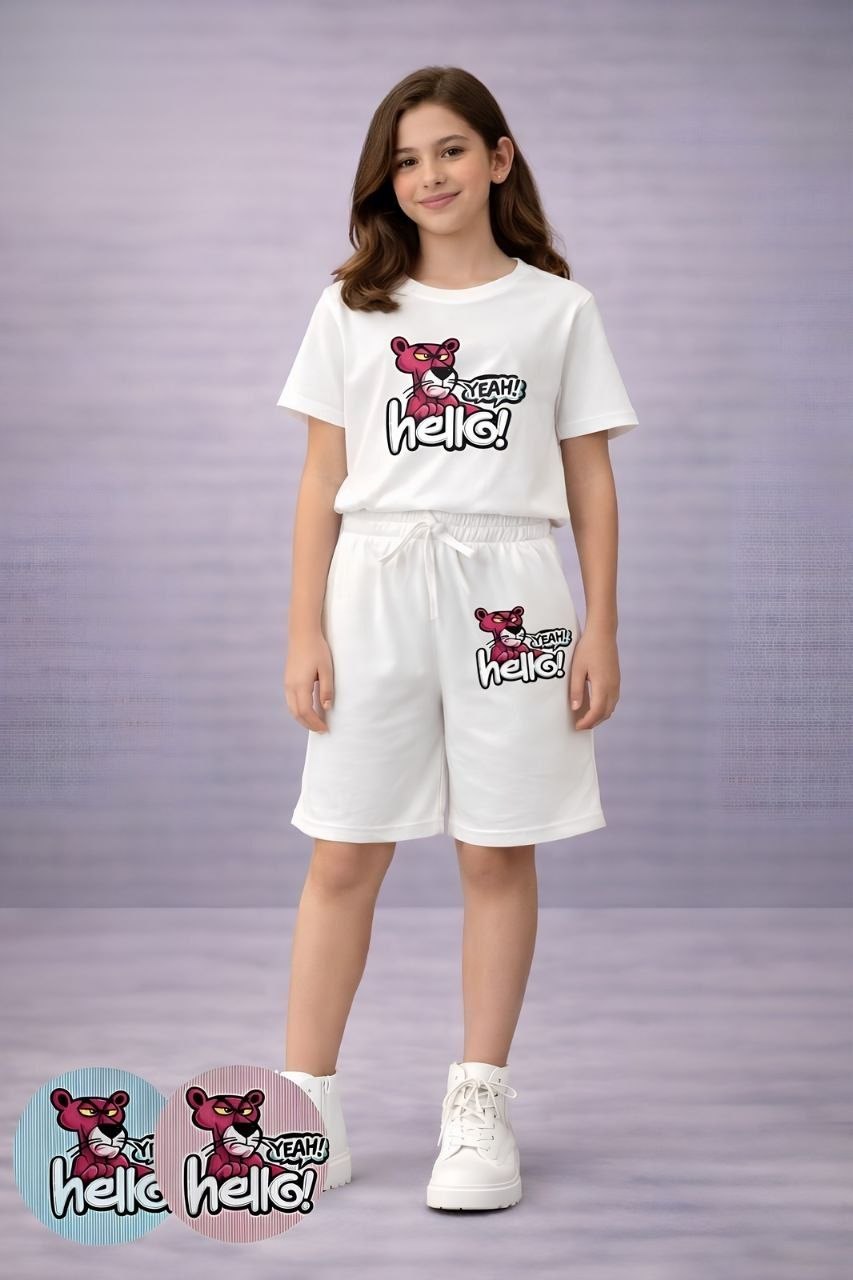 Girls Pink Panther Summer Set