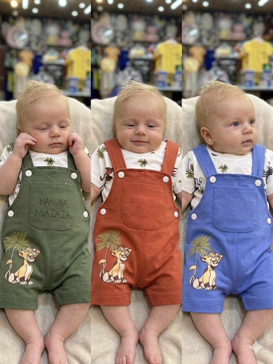 Simba Overall Set With T-Shirt