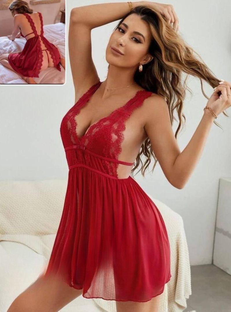 Sheer Babydoll Dress
